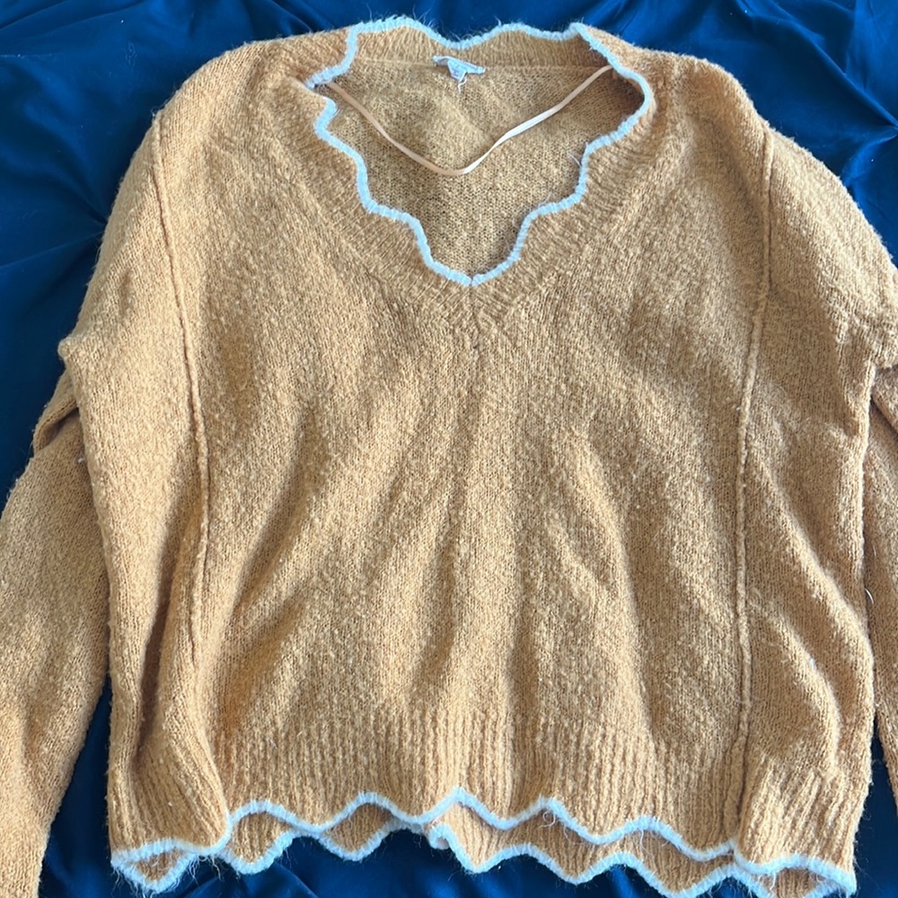 Cute scalloped sweater